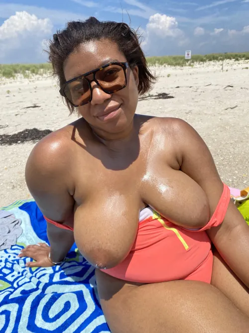 Relaxing on the beach