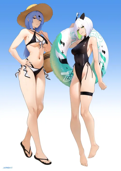 Saki & Eloise swimsuits [Original]