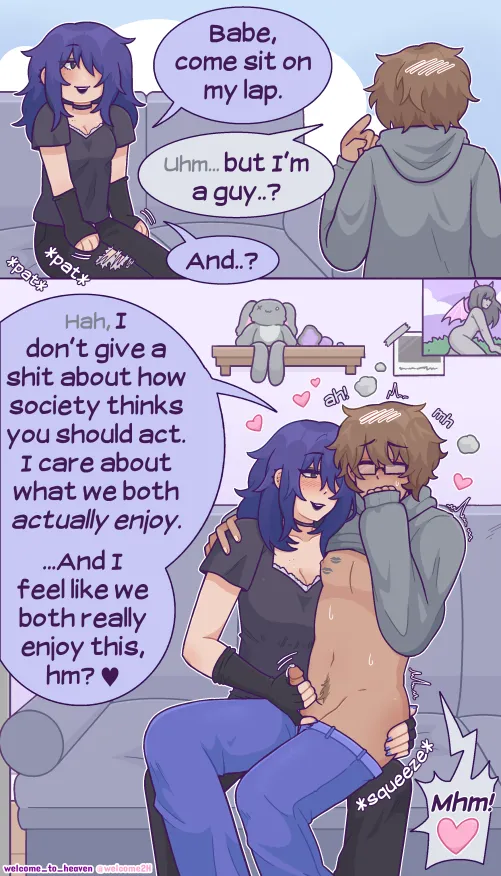 Don't let pesky gender roles get in the way of you enjoying yourself :3c [OC]