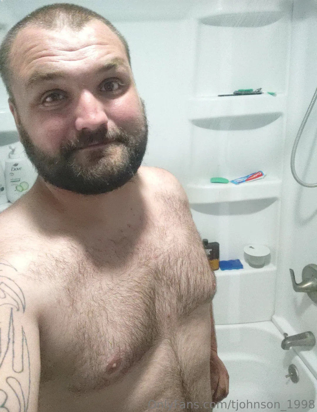 Hopping in the shower