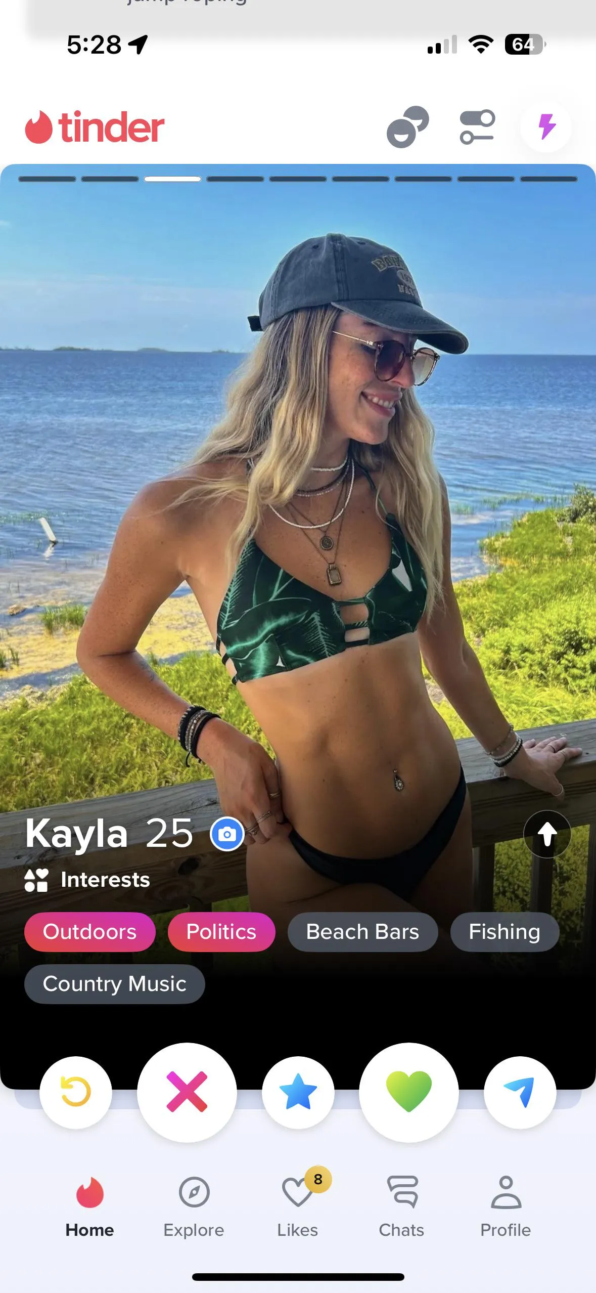 I’m thinking Kayla works out.