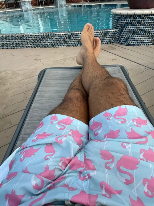 [48] Hanging at the pool today.