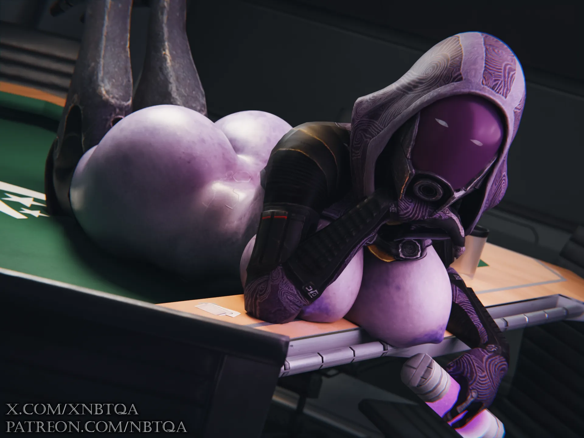 Tali playing strip poker (NBtQA)