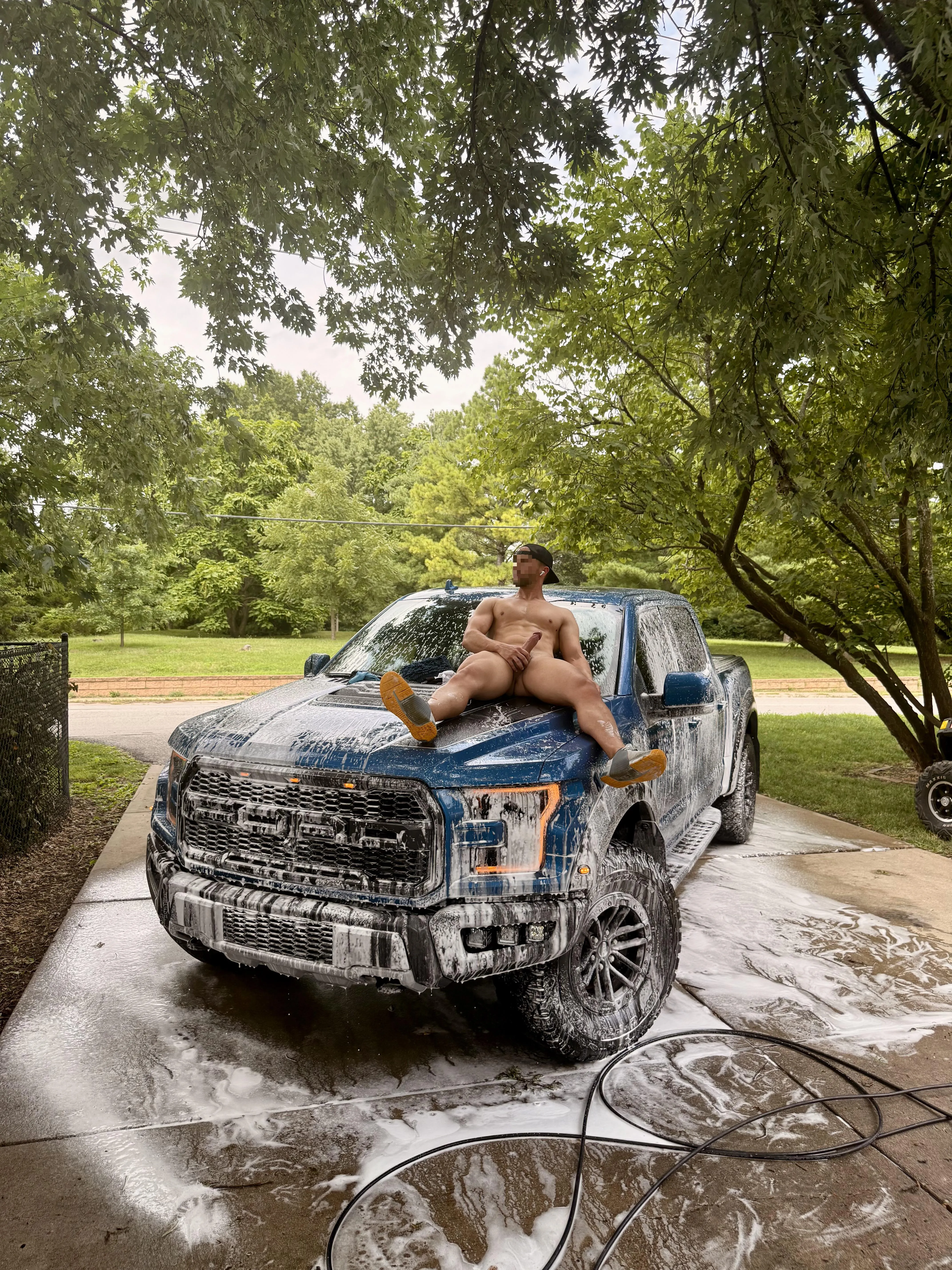 Be a good boy and wash this truck, then you can service this cock. 😈