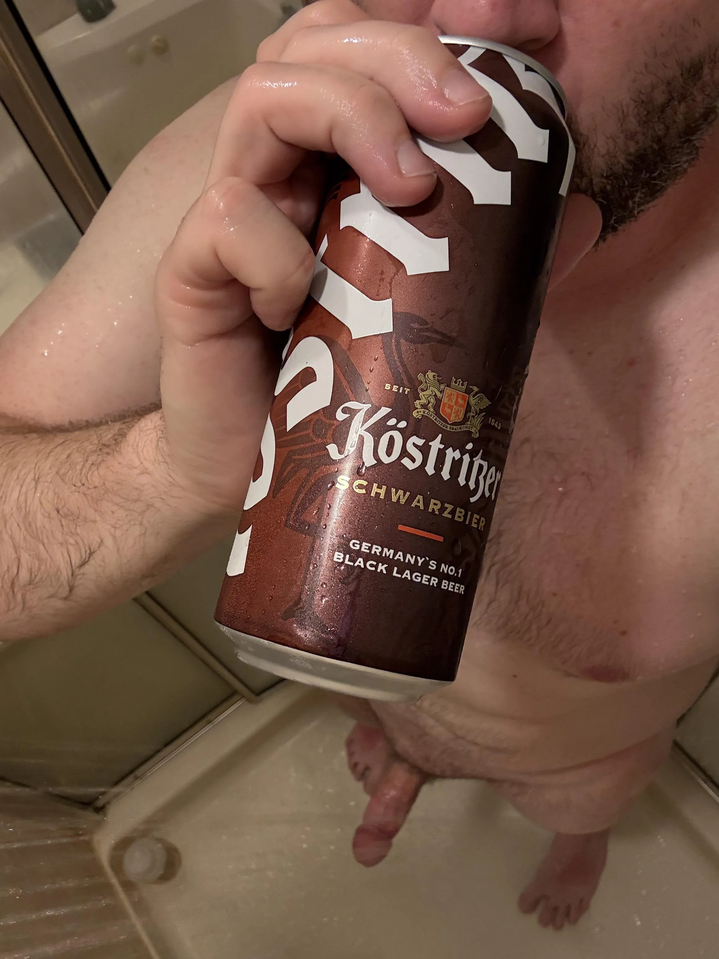 Dark beer felt appropriate for this stormy day