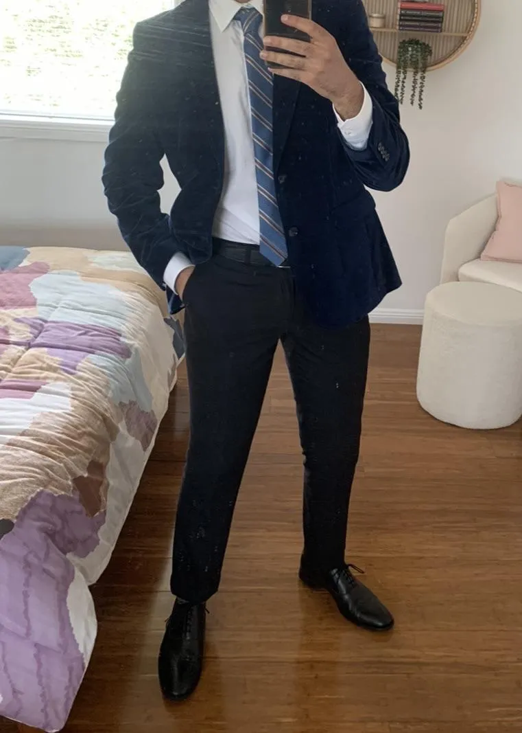 Dressed up to please the boss, hope he notices.