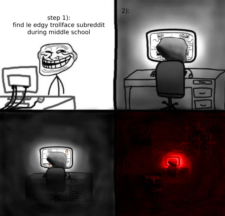 i miss those times. le epic unsupervised internet access!