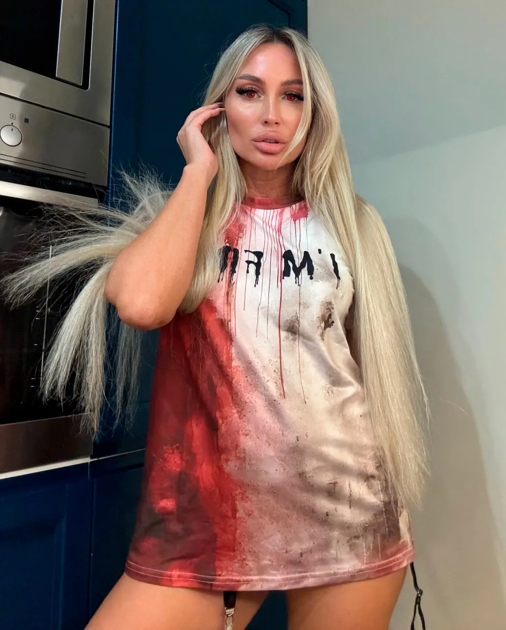 If my eyes are burning, then I'm going to suck out all the blood