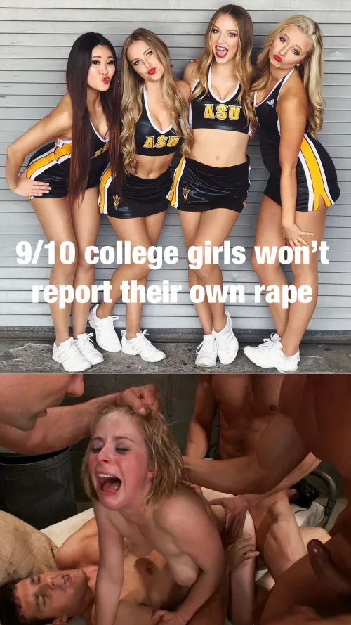 Keep protecting your rapists😈 Any cunt who didn't report her college rape knows her purpose as a female💪🏼