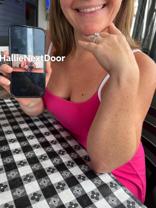 Showing my husband all the fun I had this weekend