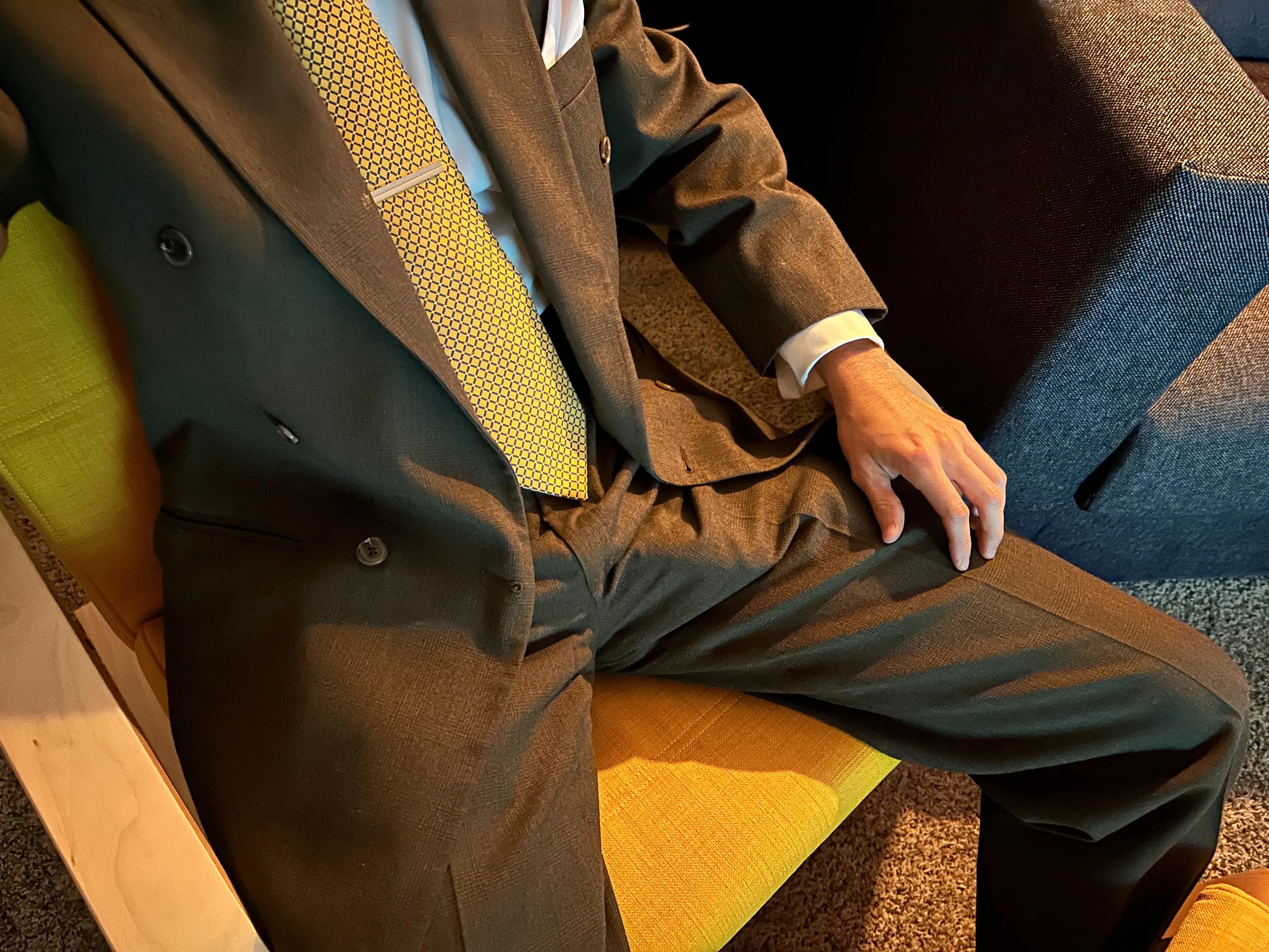 Trying my best to pitch a tent in wool