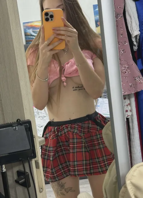 Little matching skirt and top today