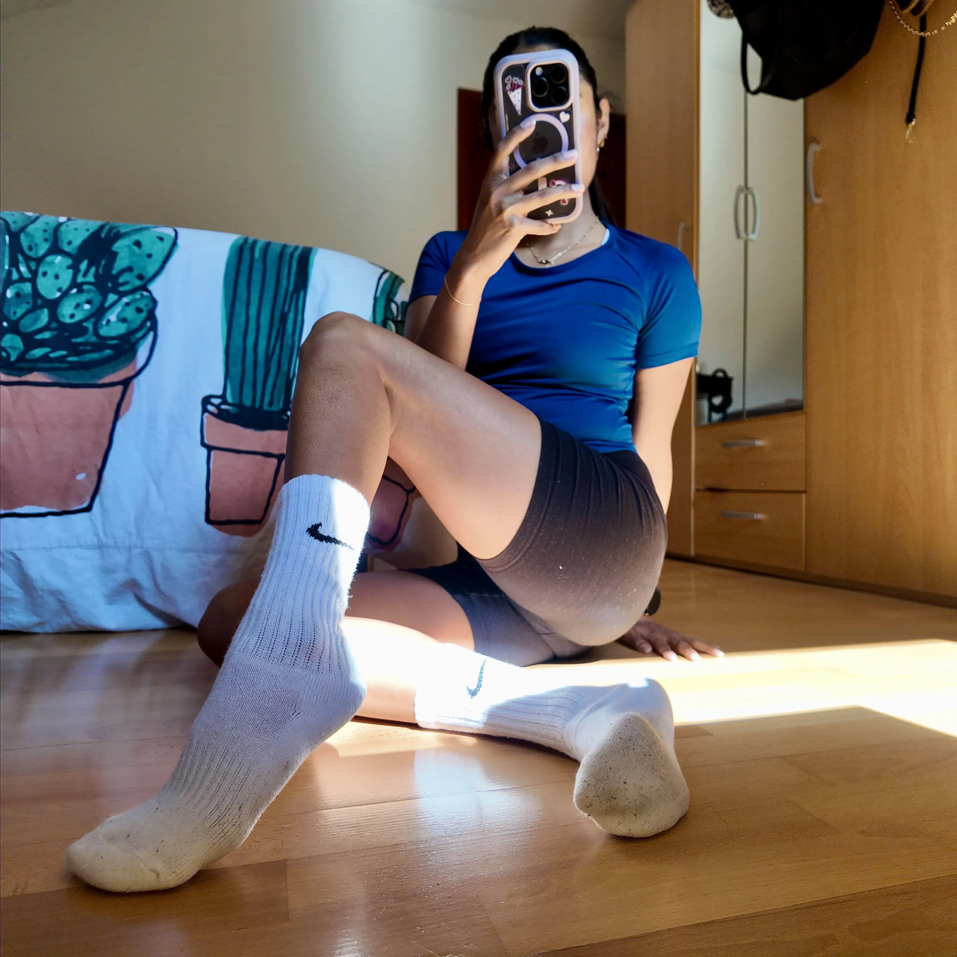 my sweaty Nike socks are ready for your nose