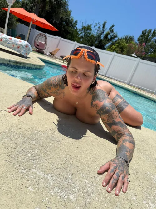 Ready and Waiting Poolside