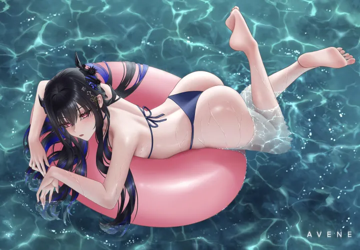 Nerissa with swim ring (Avene)