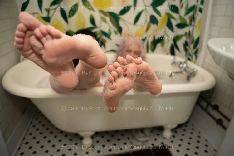Soapy feet