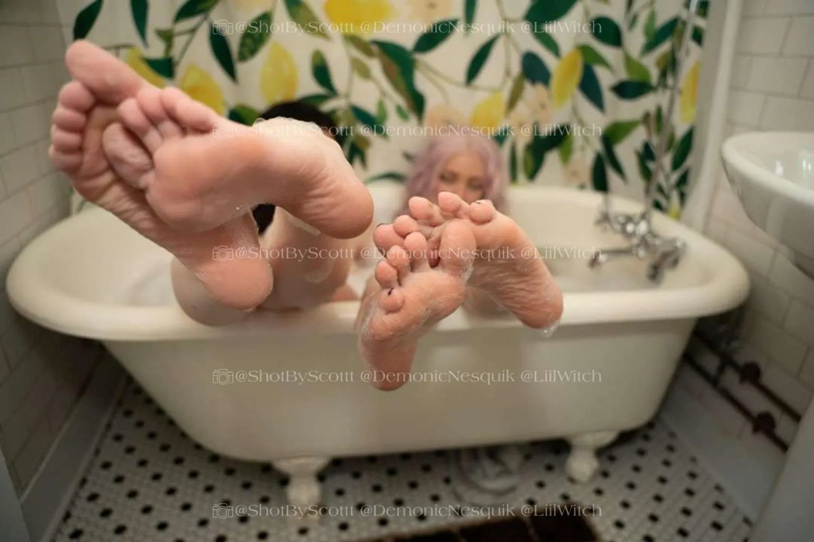 Soapy feet