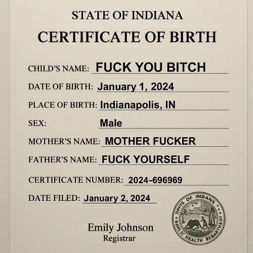 Alright, which one of y'all dropped their birth certificate?