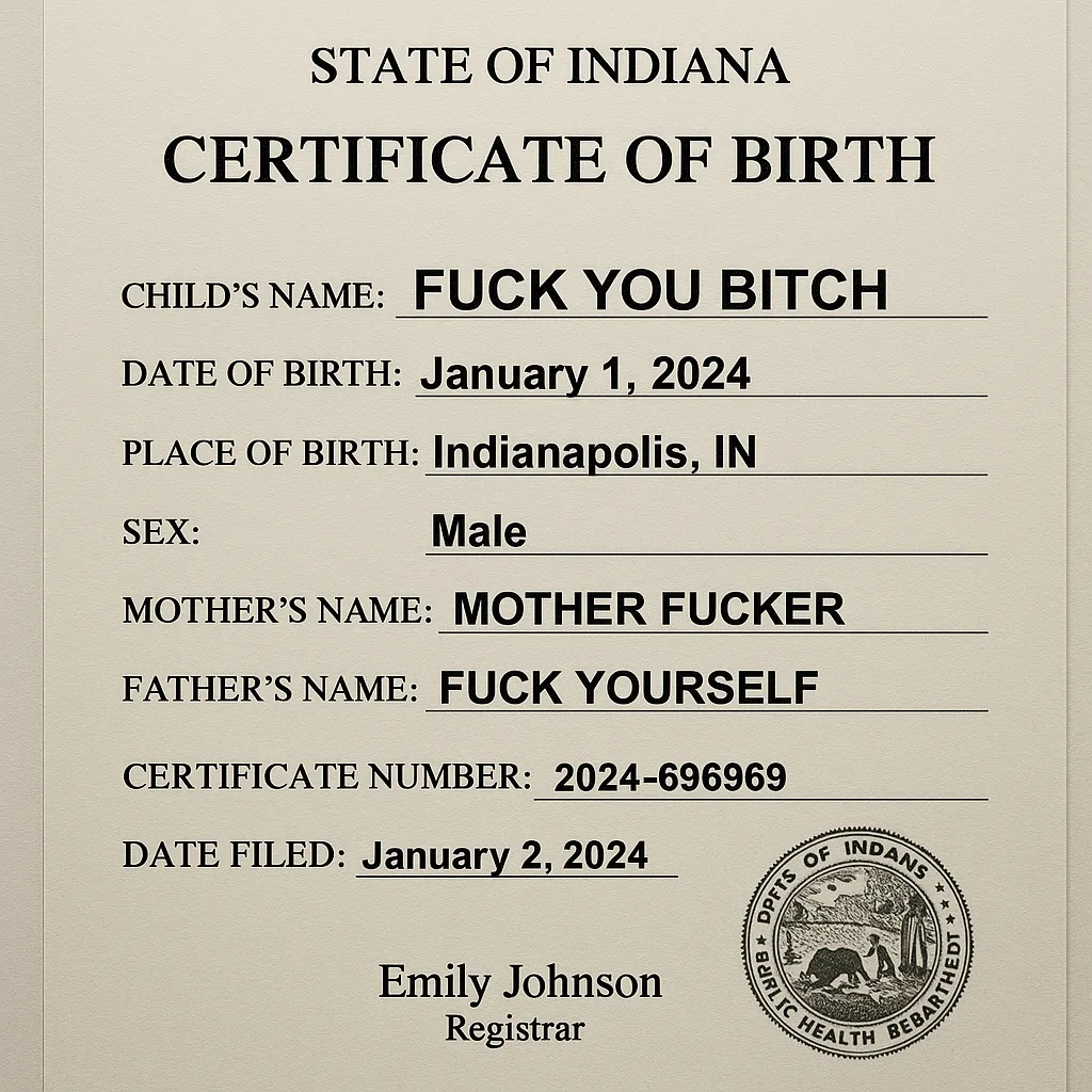 Alright, which one of y'all dropped their birth certificate?