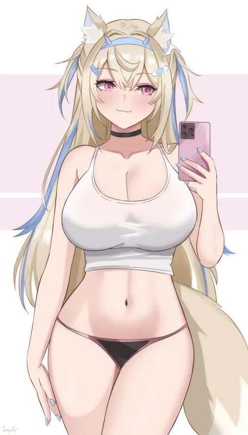Fuwawa Selfie [Hololive] (1283X2250)