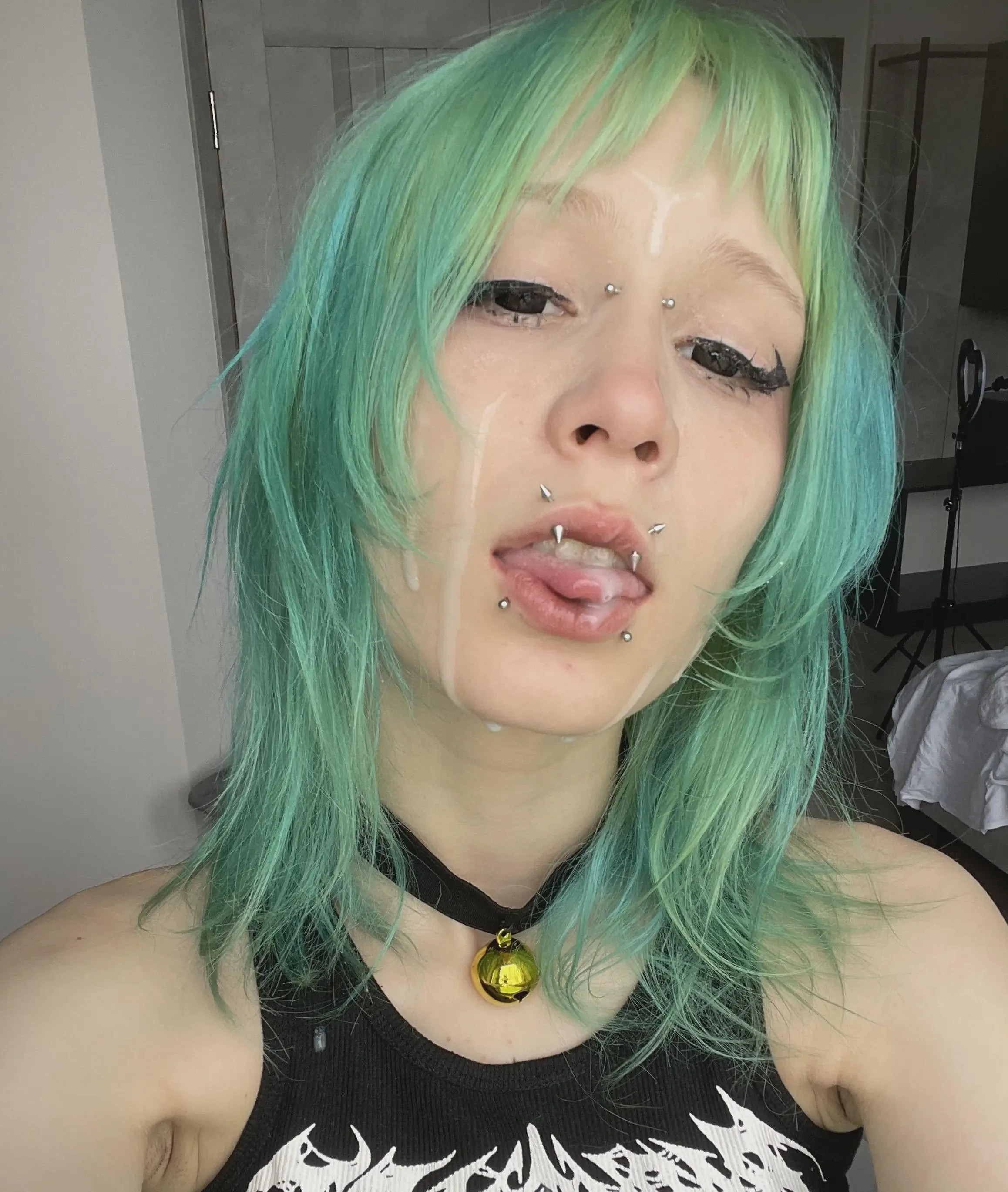 I like it running down my face