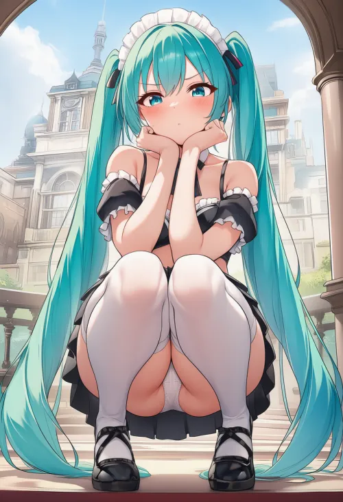 Maid Hatsune miku