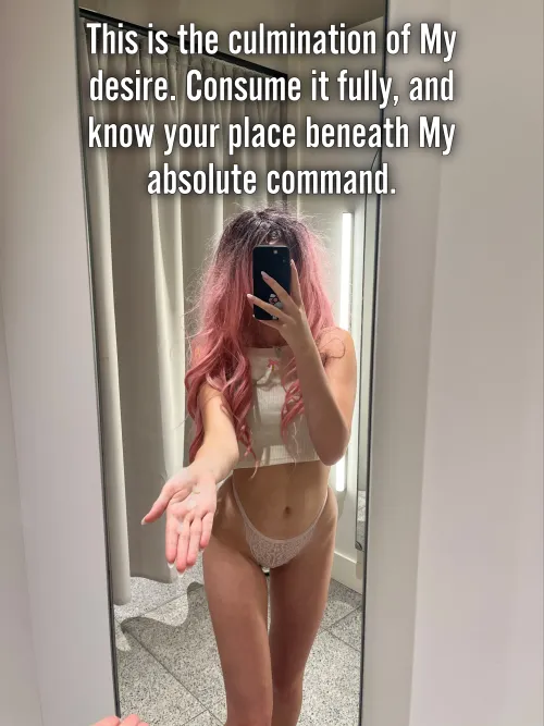 My pleasure is complete. Are you ready to truly prove your worth by cleaning up, beta?