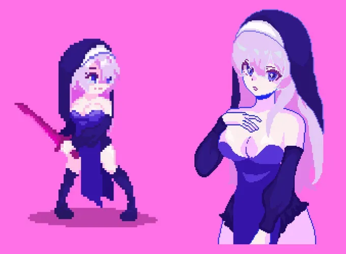 One of the Main character for the H-game i am working on ! What do you guys think of her ?