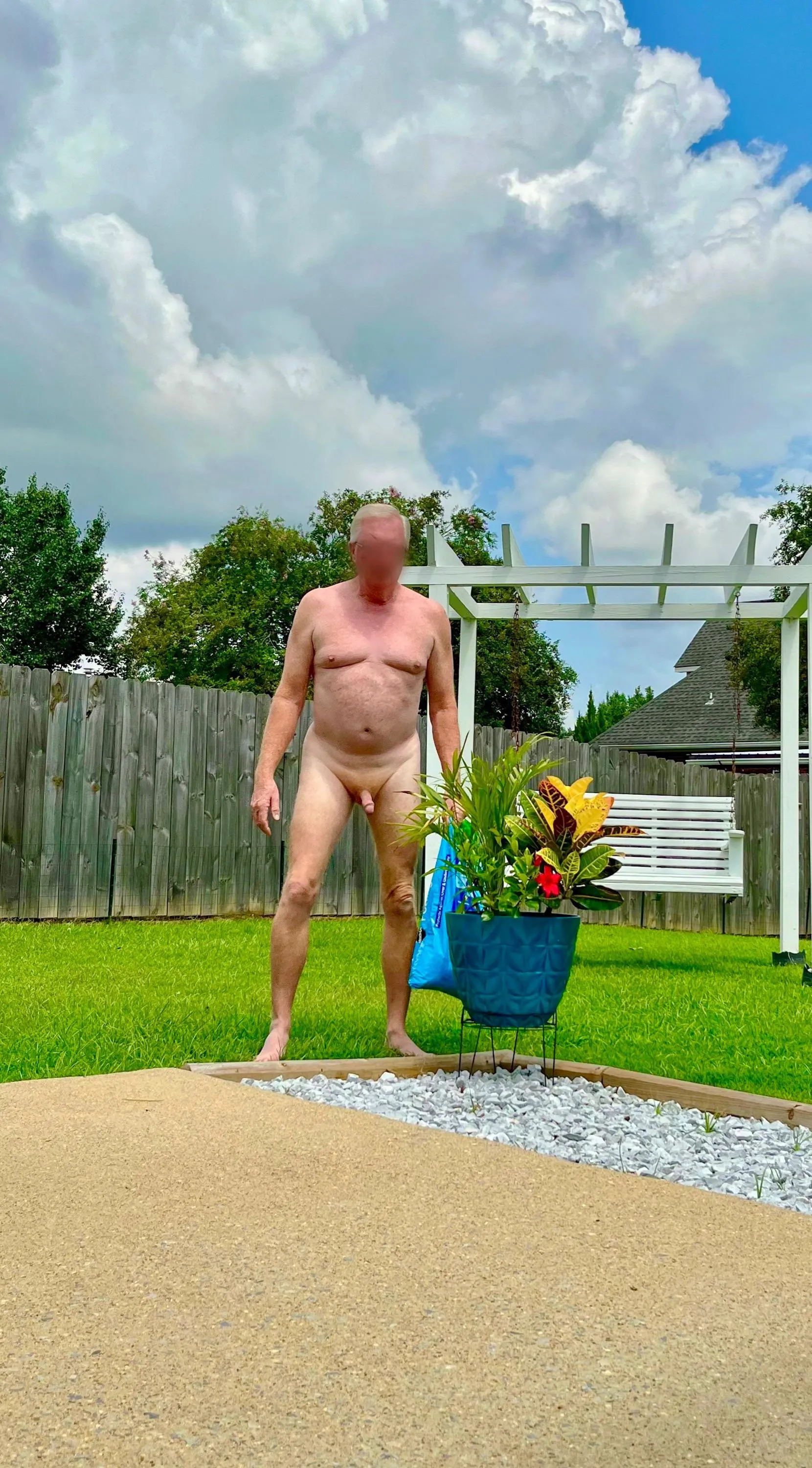 Potting flowers today