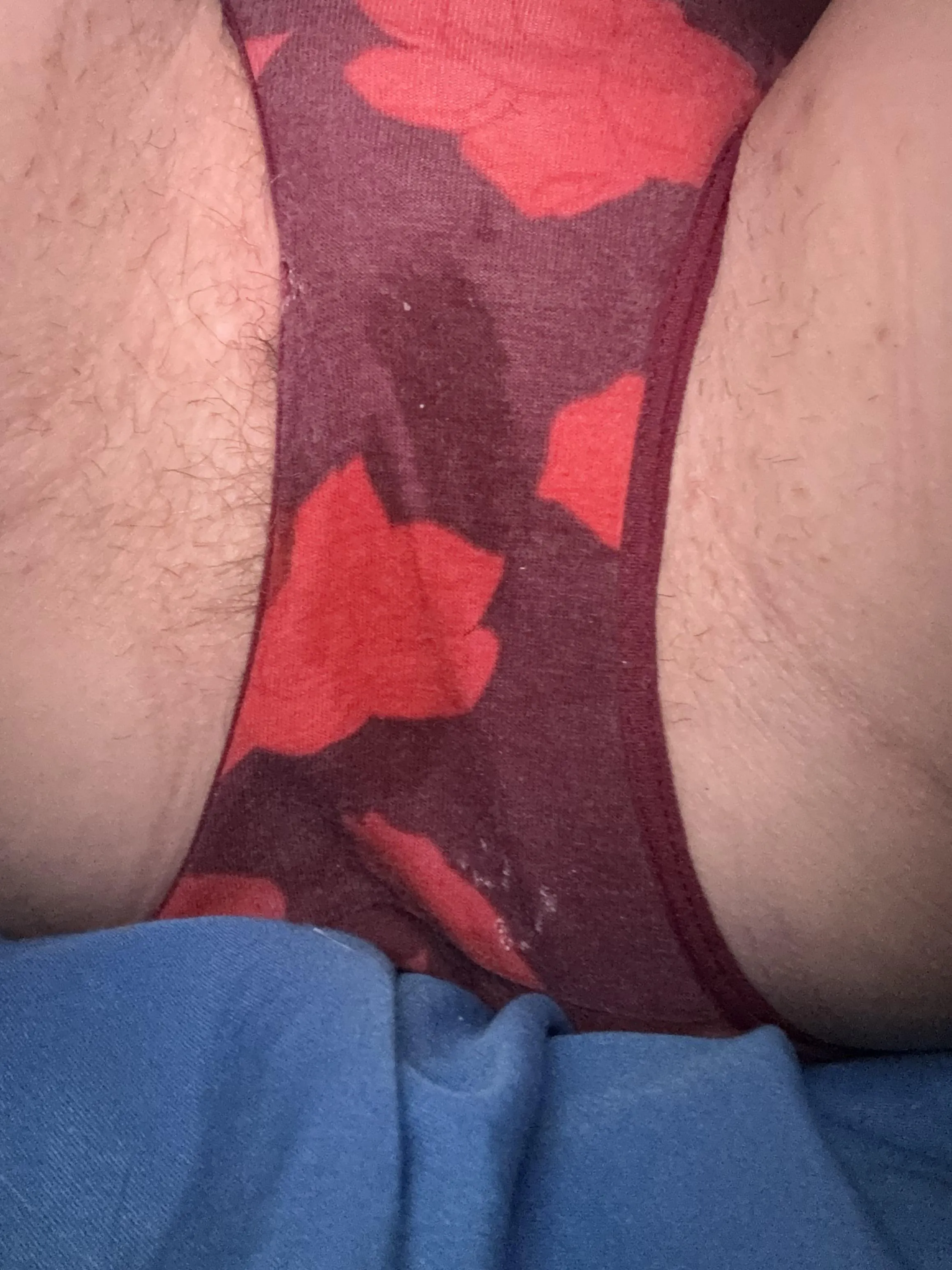 Still dripping into this pair 😏 💦 cum and pick a pair for me to get sweaty and wreck for you 😈