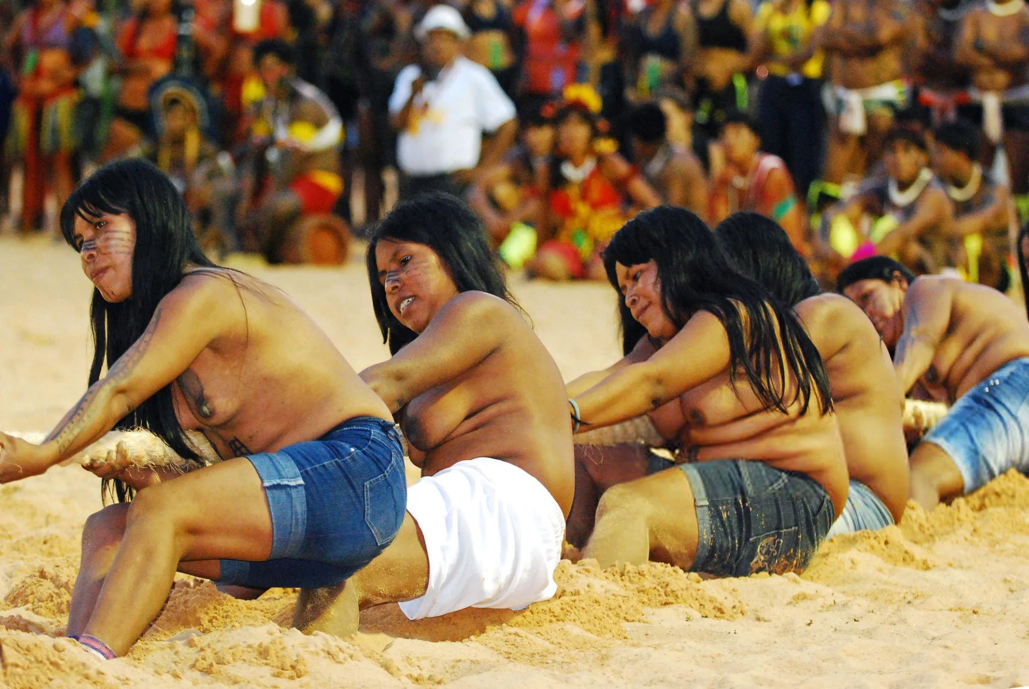 Strong Brazilian women showing off