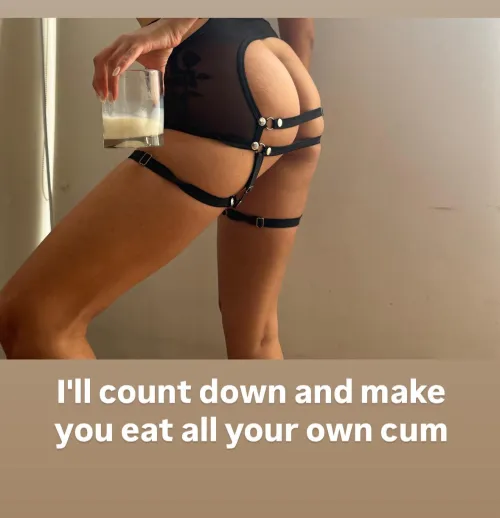 Talk to me only if you're ready for a naughty moment and I'll make you eat all your cum.