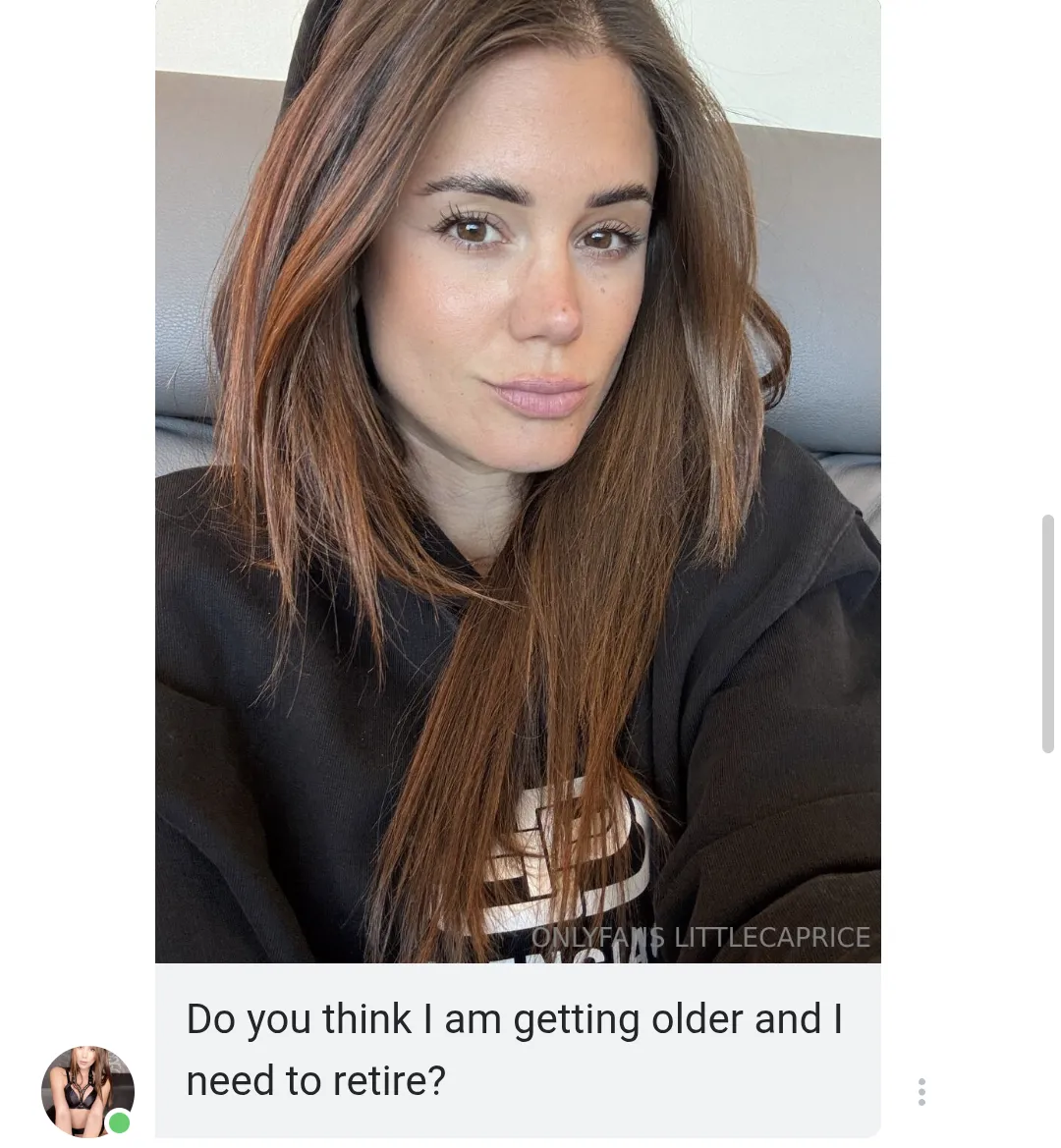 Via her only fans.........x 😔