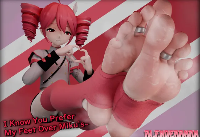 do you prefer her feet over Miku's?