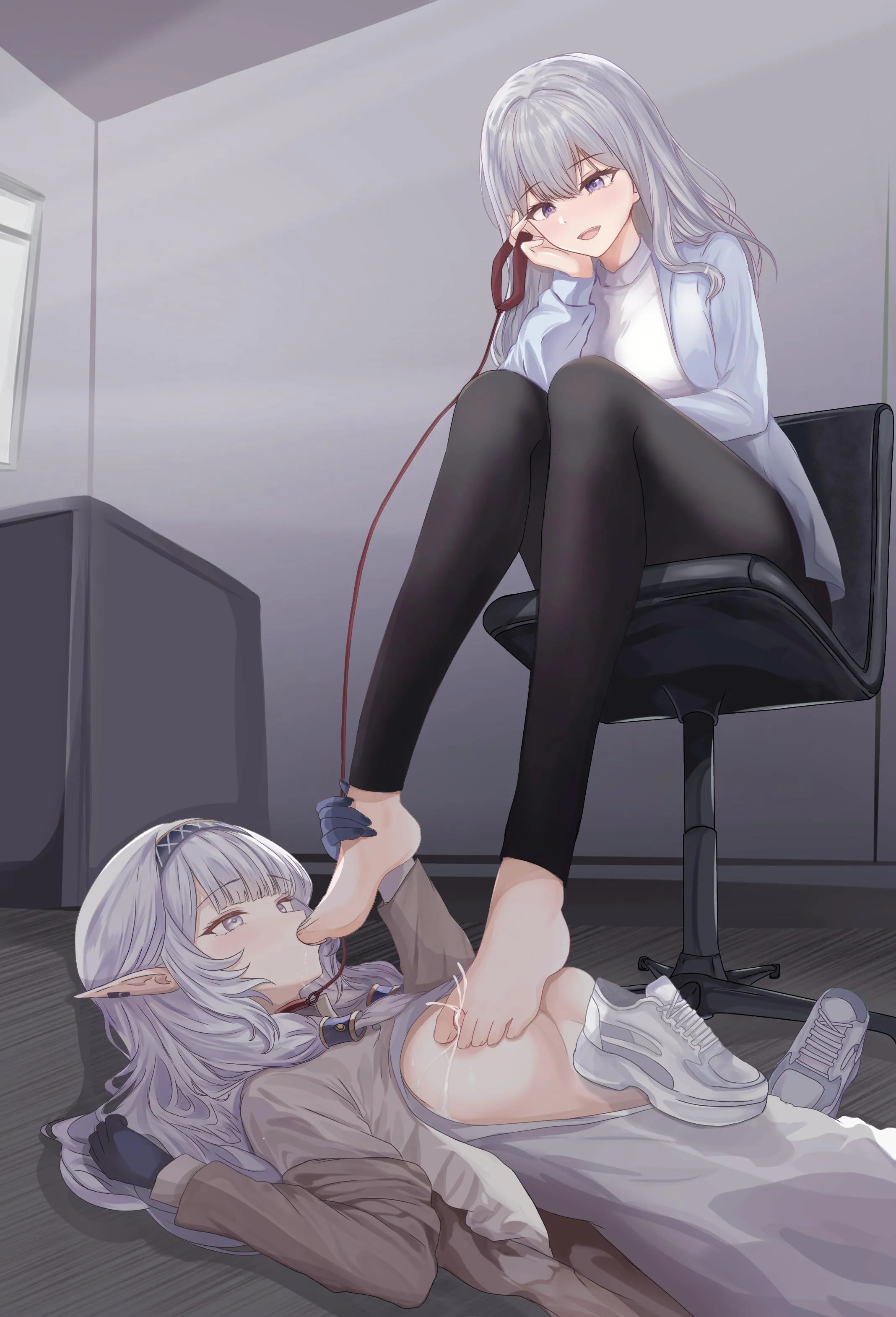 Female Sensei x Himari [blue archive]