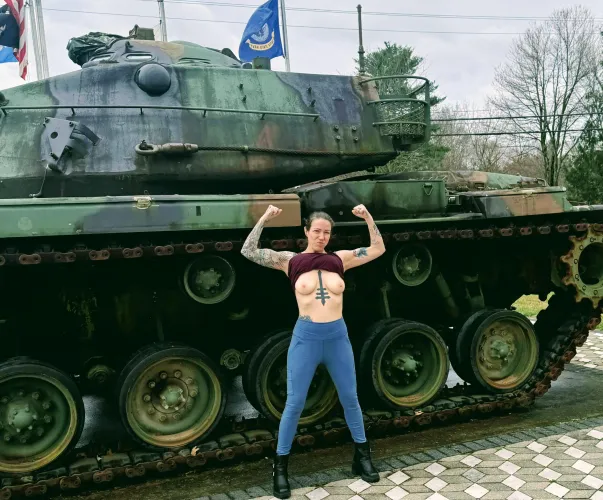 Here’s one for the boys. Tanks and tits