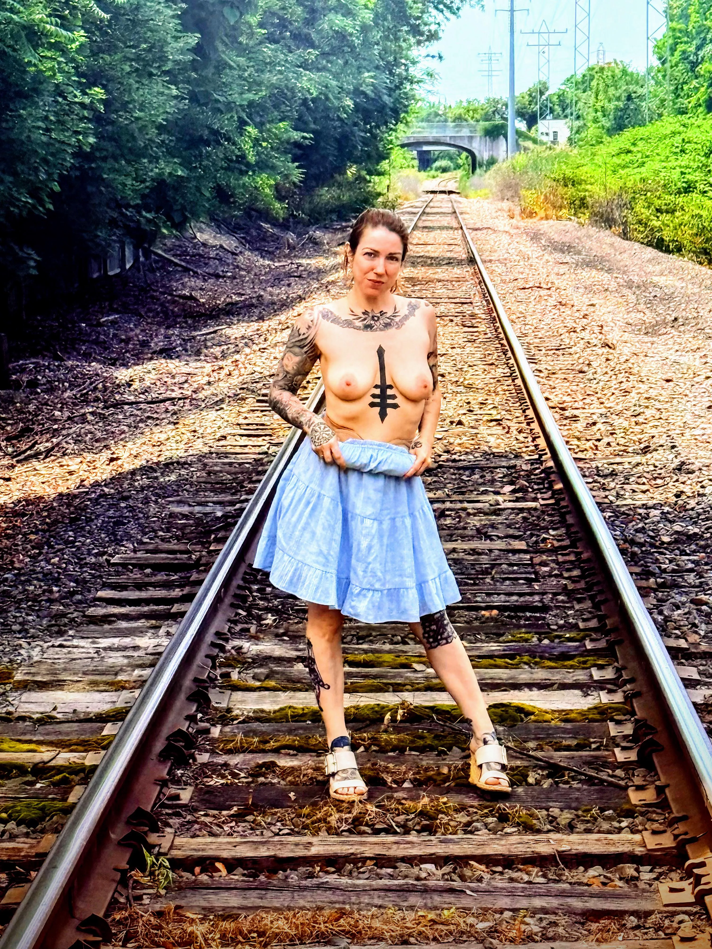 Titty Tuesday train track flash, say that 5 times fast