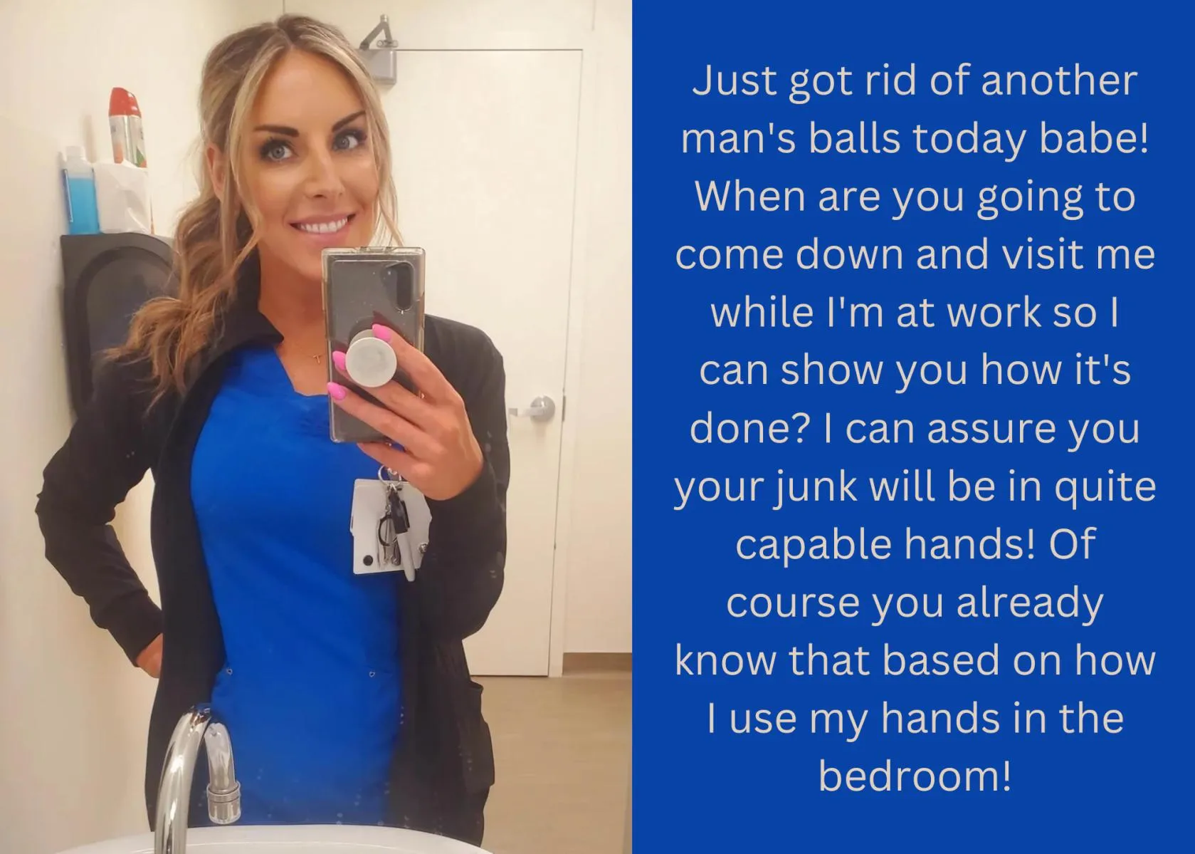 Her capable hands...