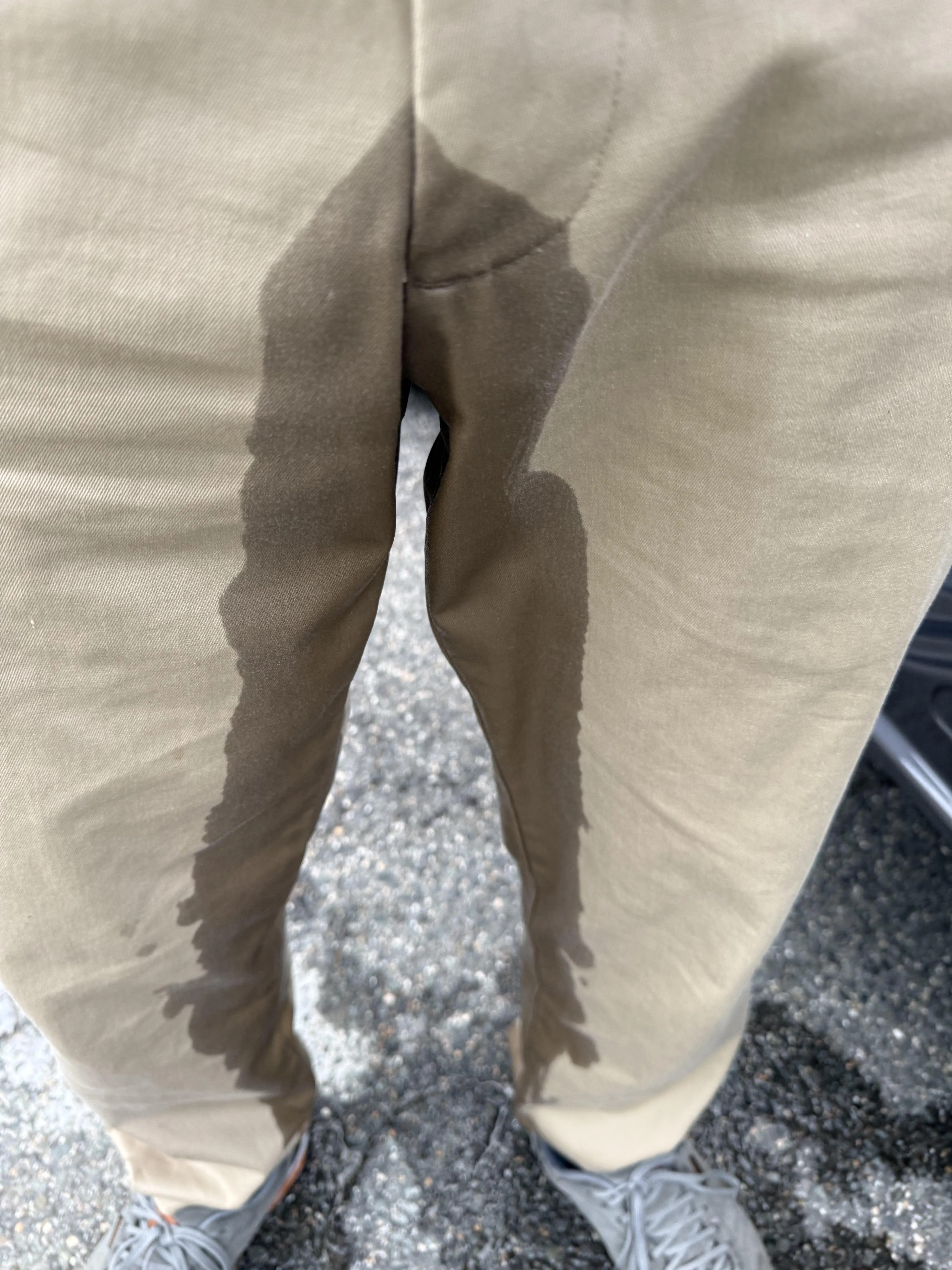 I forgot to wear a diaper :(