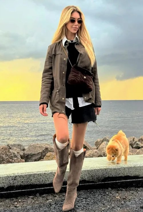 Just walking the dog.