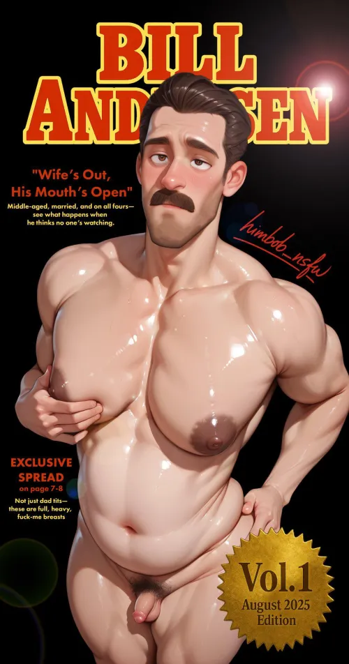 Retro Gay Magazine covers starting fictional main characters