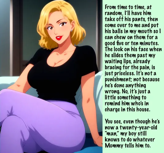 She just does it to remind him who's in charge [AI Image] (punishment81 on ImageFap)