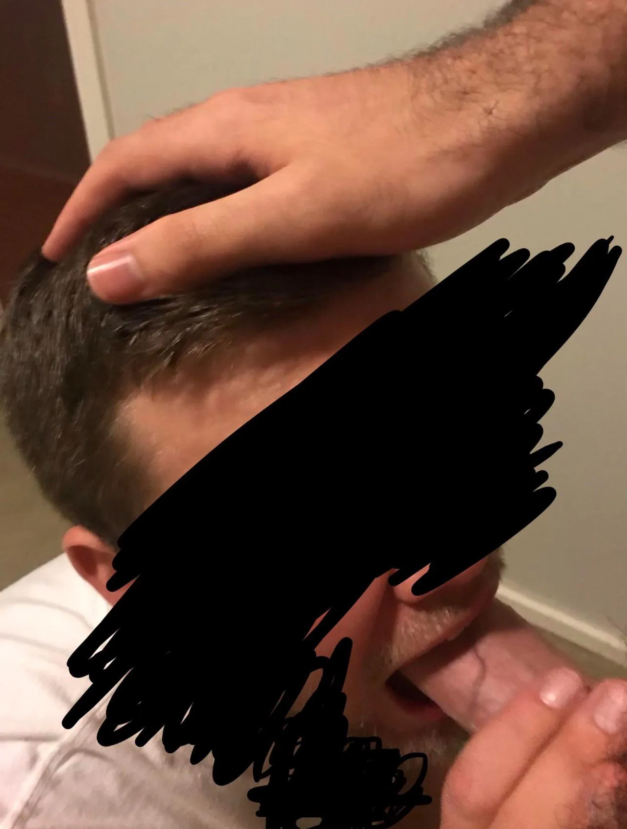 Sometimes when the wife is out of town you gotta make her cuck husband service you