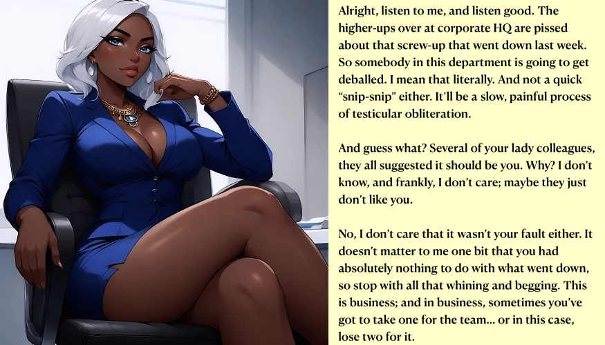 Sometimes you need to take one for the team [AI Image] (punishment81 on ImageFap)