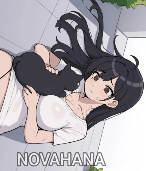 The cat enjoys my pillows