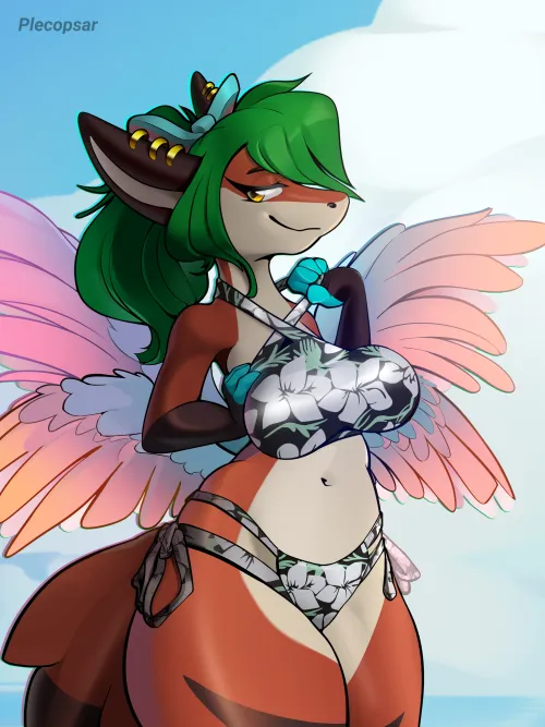 Bikini shark with wings (plecopsar) [F]