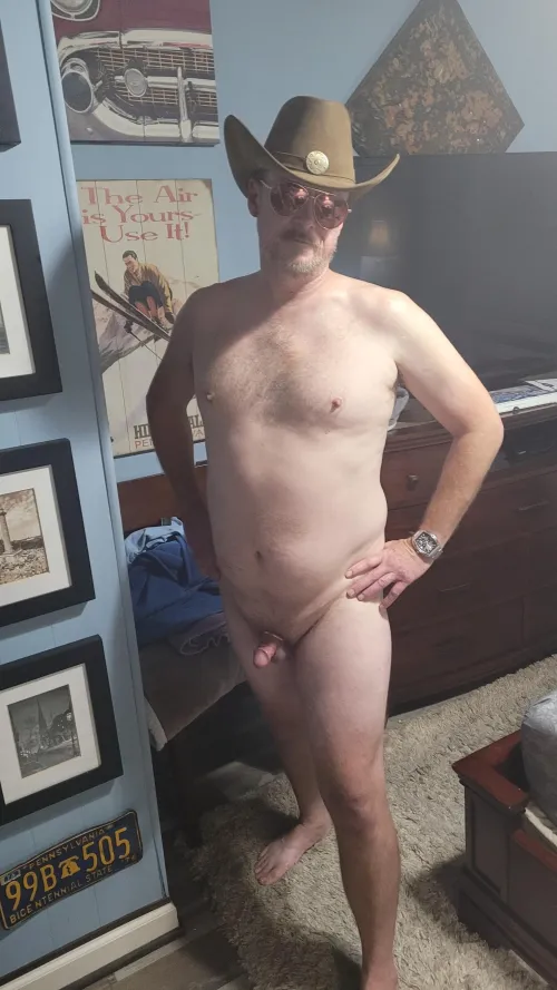 LOL Cowboy is Migjty Proud of His Tiny Little Pecker