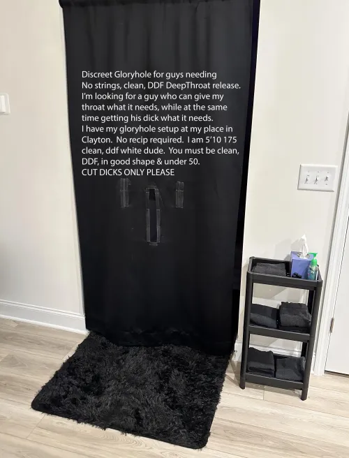 36 [M4M] South RALEIGH CLAYTON GARNER area GLORYHOLE w/ DEEPTHROAT EXPERT Hosting.