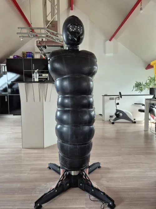Did you know you could combine a one bar prison with inflatable latex?