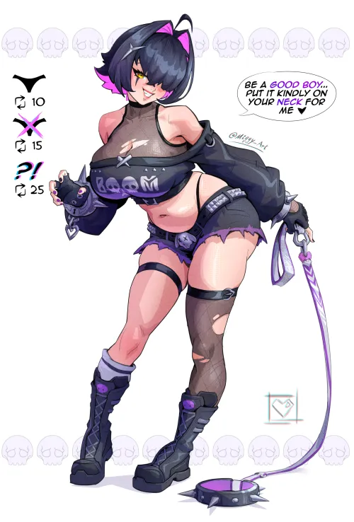 Goth Elegg fanart (by me: @Miggy_Art)